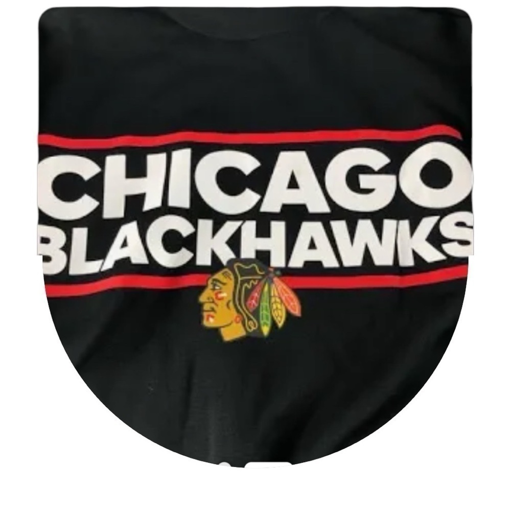 Adidas Chicago Blackhawks official NHL Men’s black sweatshirt mint condi… - Picture 4 of 6